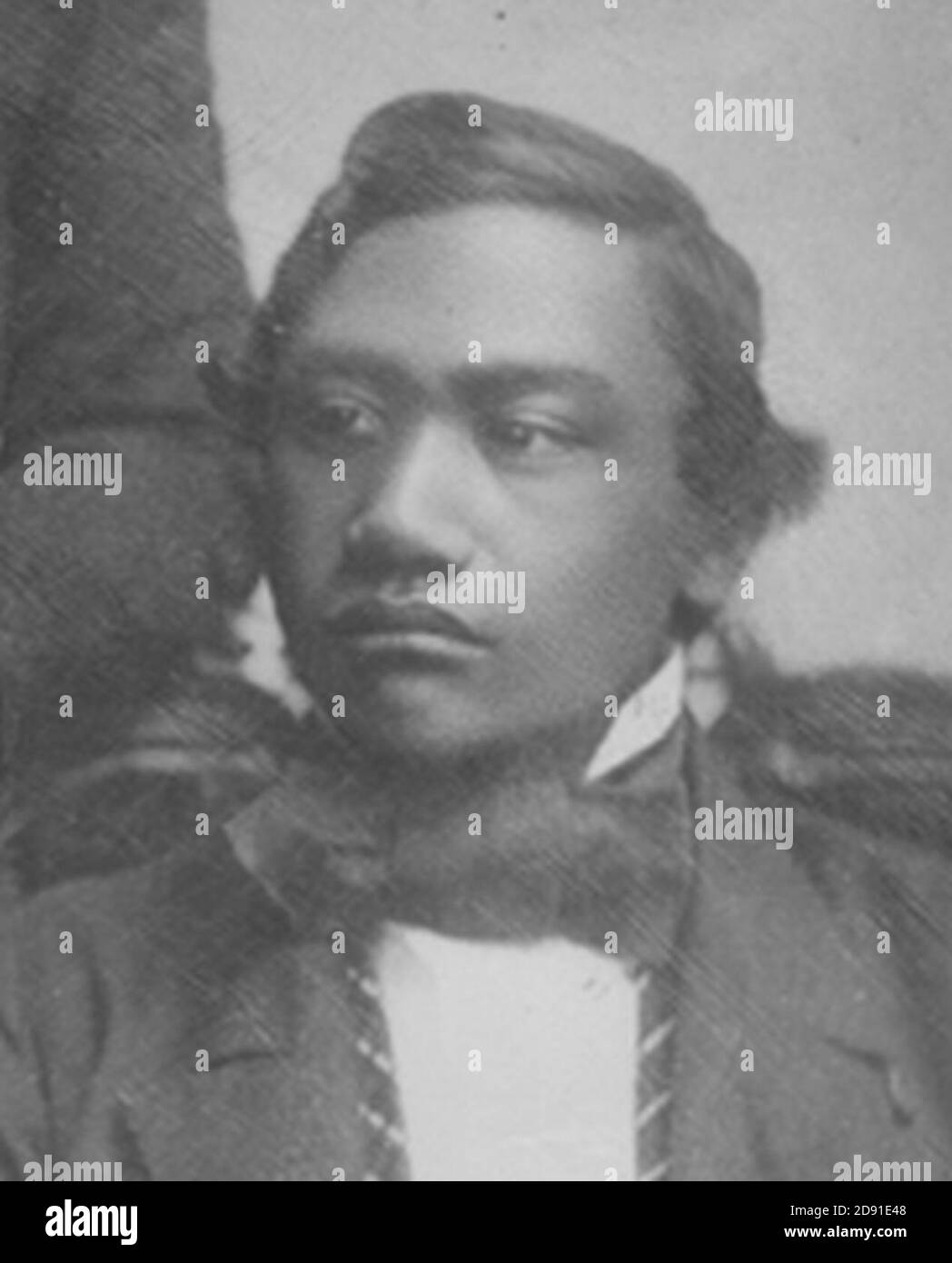 Kamehameha IV geboren Alexander ʻIolani Liholiho im Mai 1850 Gesicht Detail Judd und Hawaiian Princes von Southworth & Hawes Stockfoto