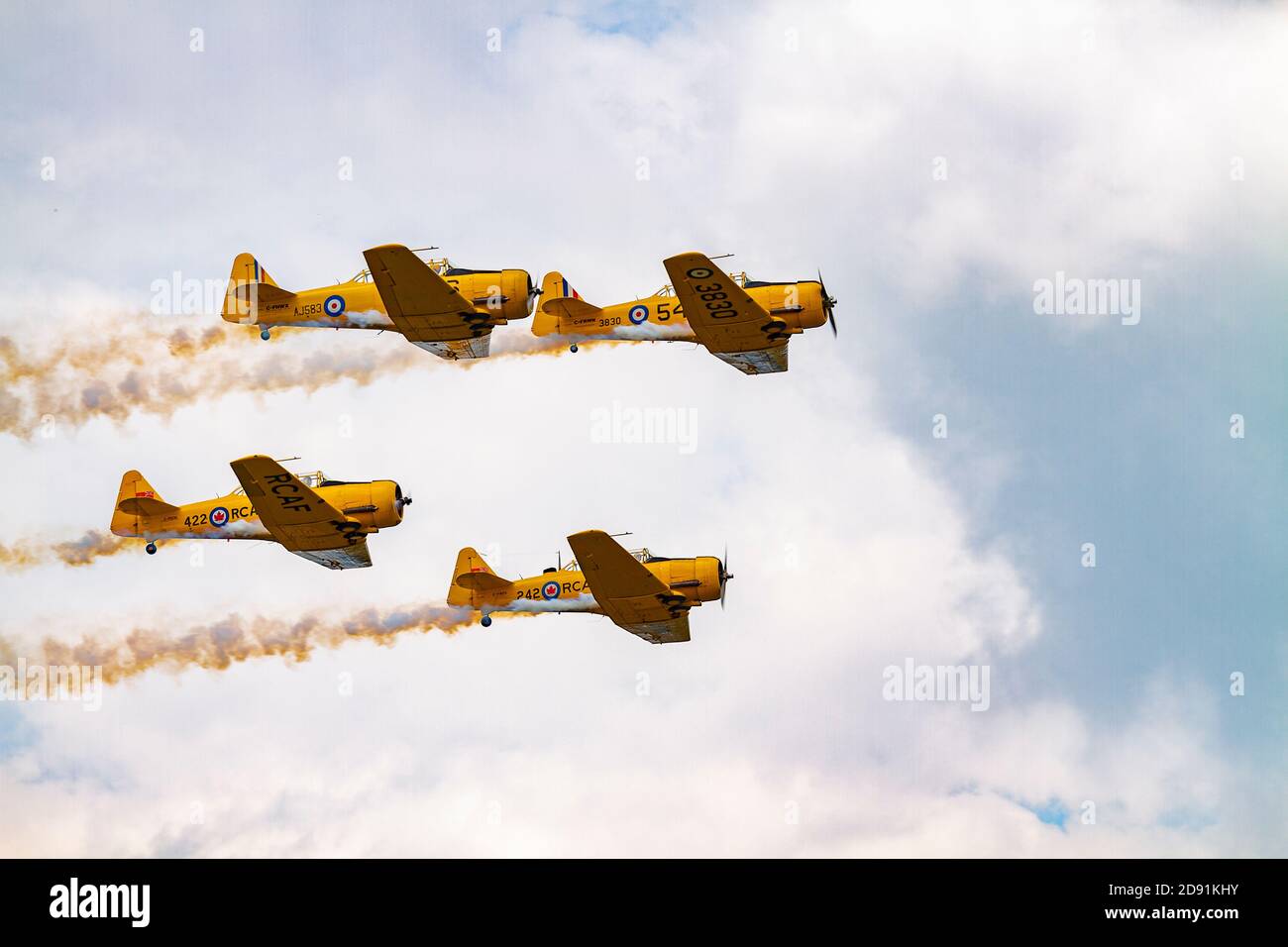 Harvard-Flugzeug Stockfoto
