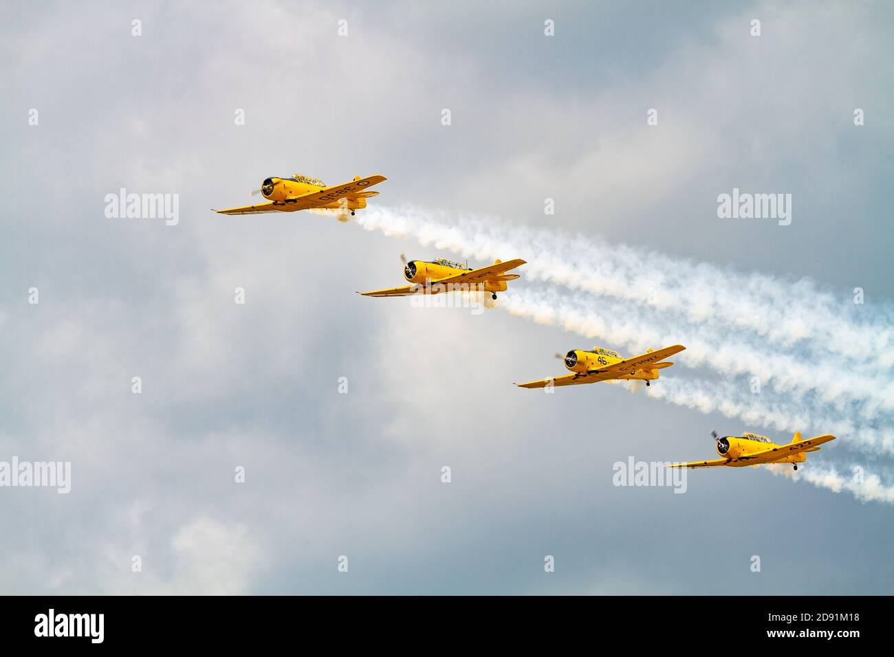 Harvard-Flugzeug Stockfoto