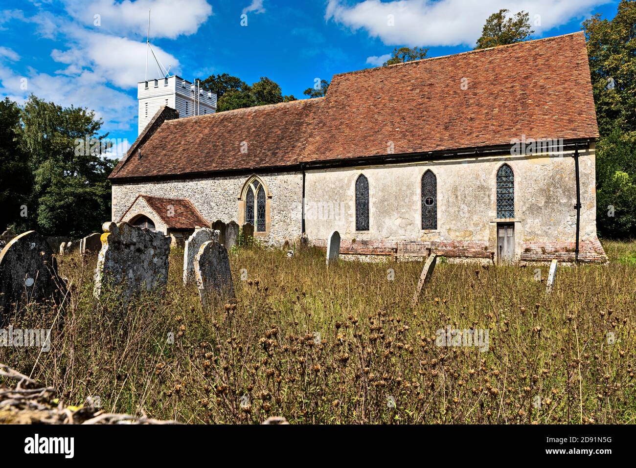 Die Entheading of St John the Baptist Church in Doddington bei Sittingbourne in Kent, England Stockfoto