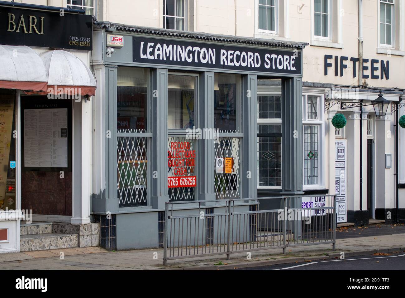 Leamington Record Store, Spencer Street, Leamington Spa, Warwickshire Stockfoto