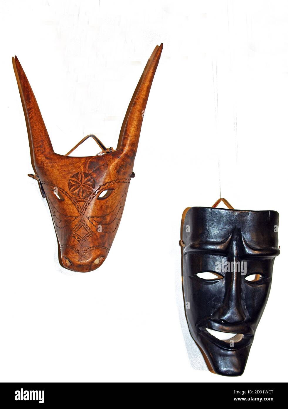 Sardische traditionelle handgemachte Maske Stockfoto