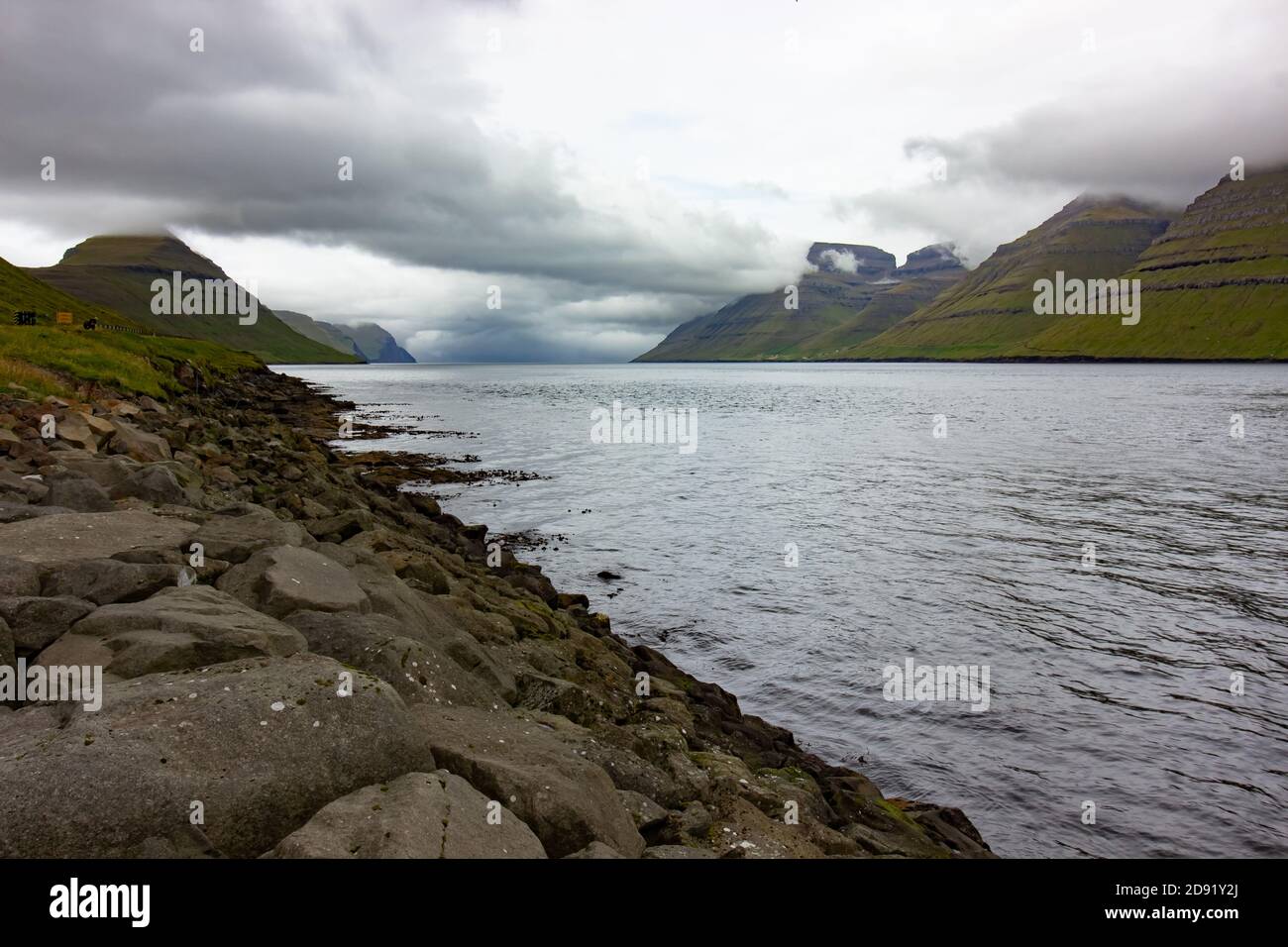 Küste Der Färöer Stockfoto