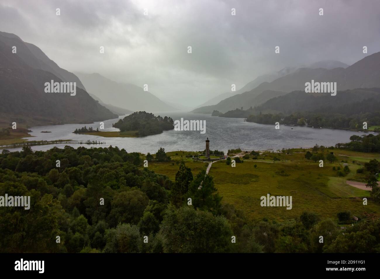 Das Glenfinnan Monument, Loch Shiel Stockfoto