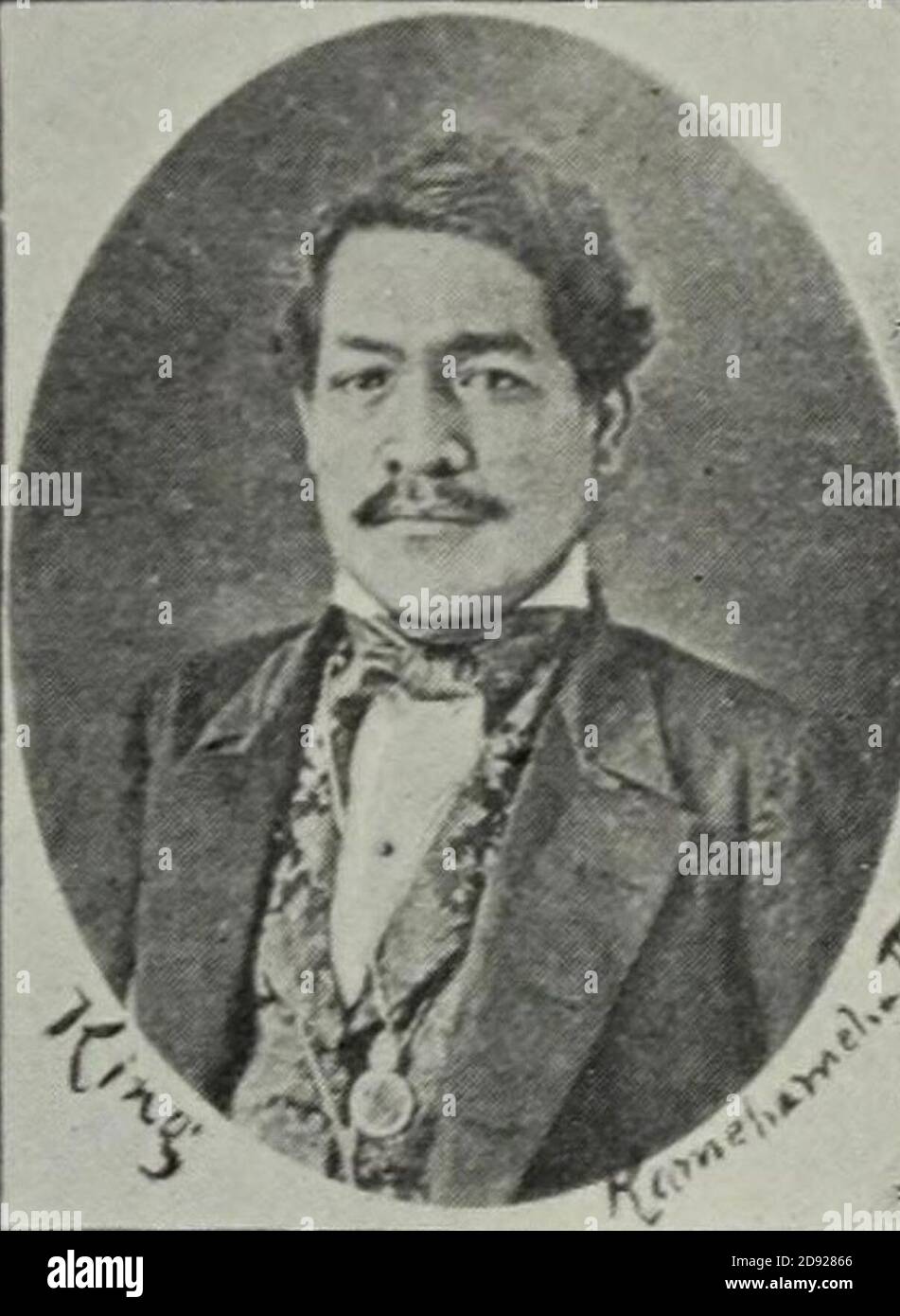 Kamehameha III., König von Hawaii. Stockfoto