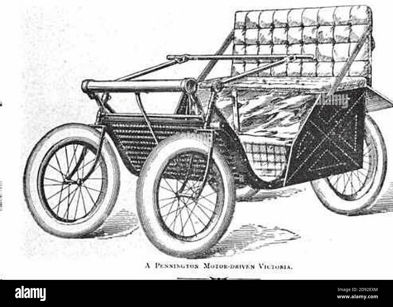 Kane-Pennington Victoria - The Autocar Magazine Dez 1895. Stockfoto