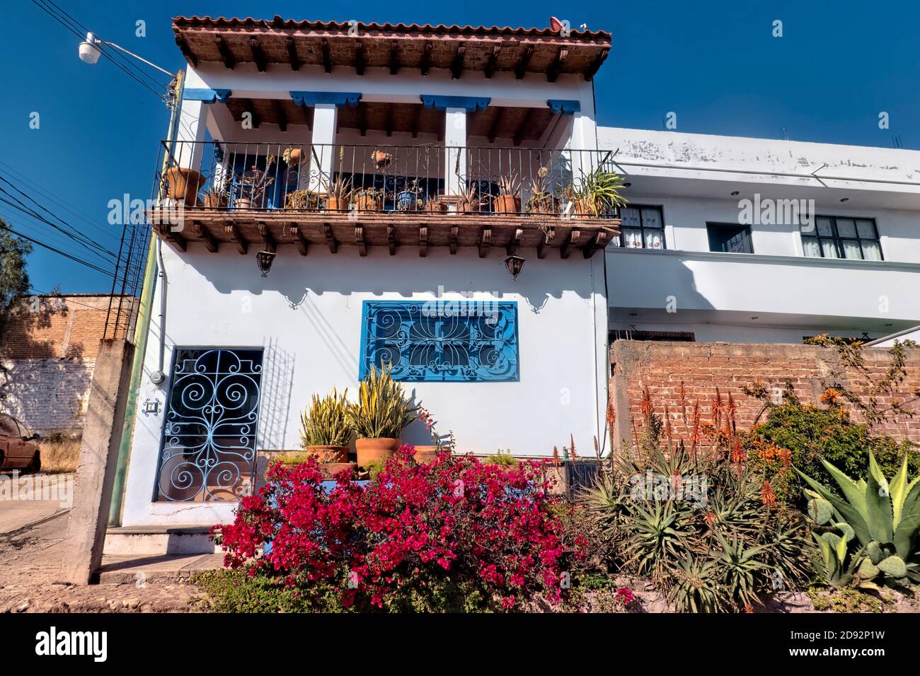 Traditionelles mexikanisches Haus, Guanajuato, Mexiko Stockfoto