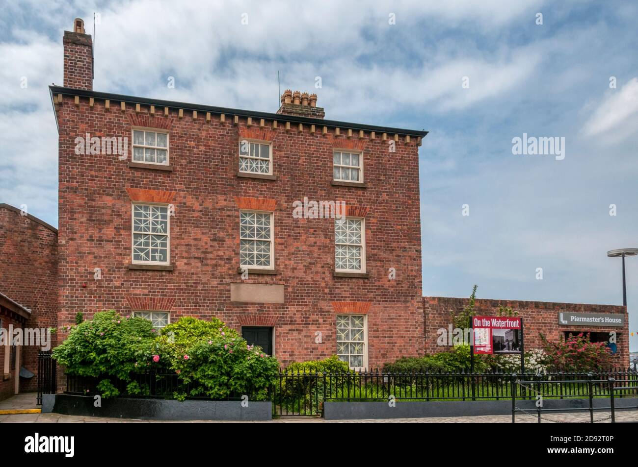 Das Piermaster's House am Liverpooler Ufer. Jetzt Teil der National Museums Liverpool. Stockfoto