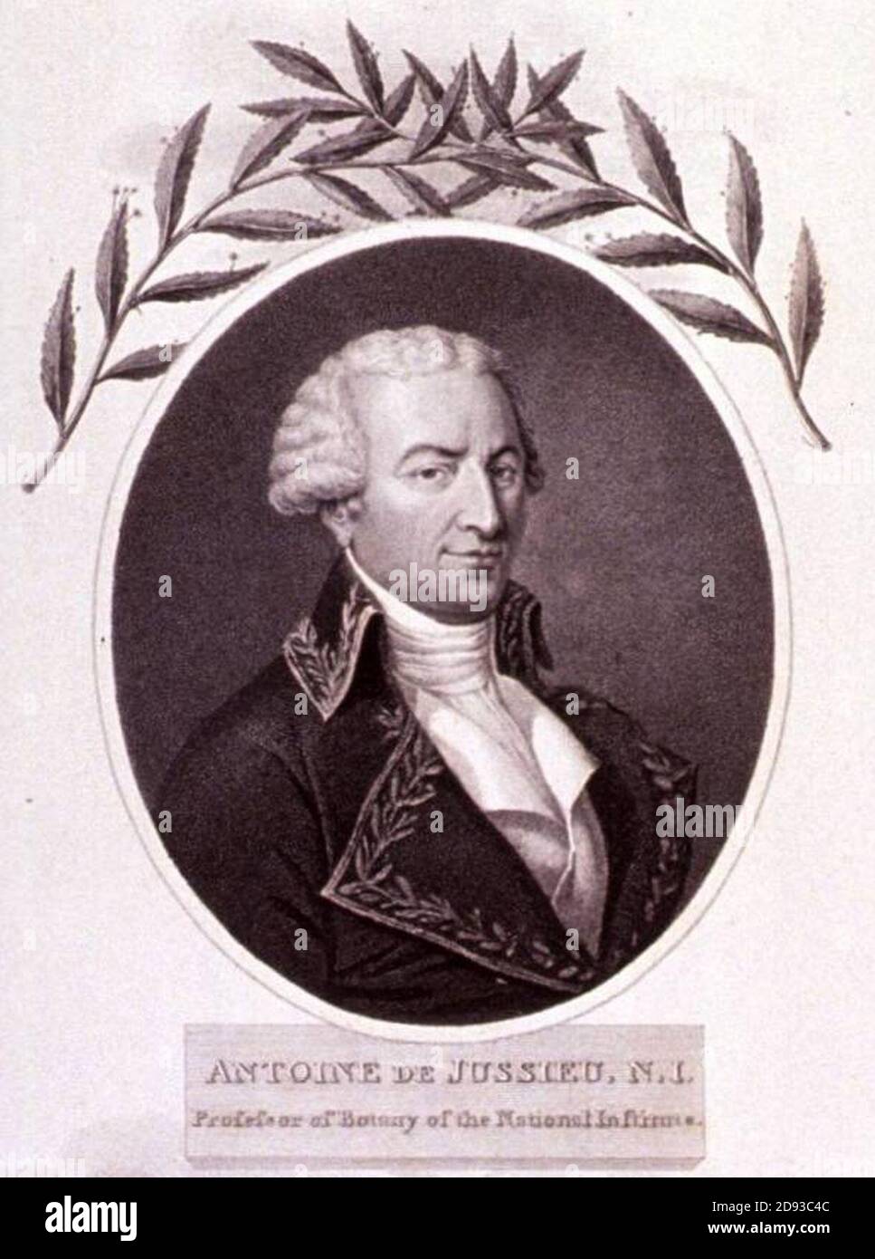 Jussieu Antoine Laurent de. Stockfoto