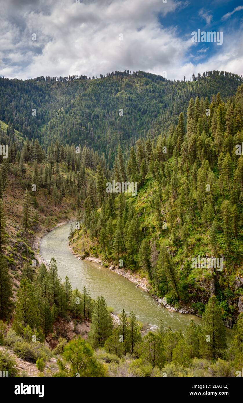 Sawtooth Mountains in Idaho Stockfoto