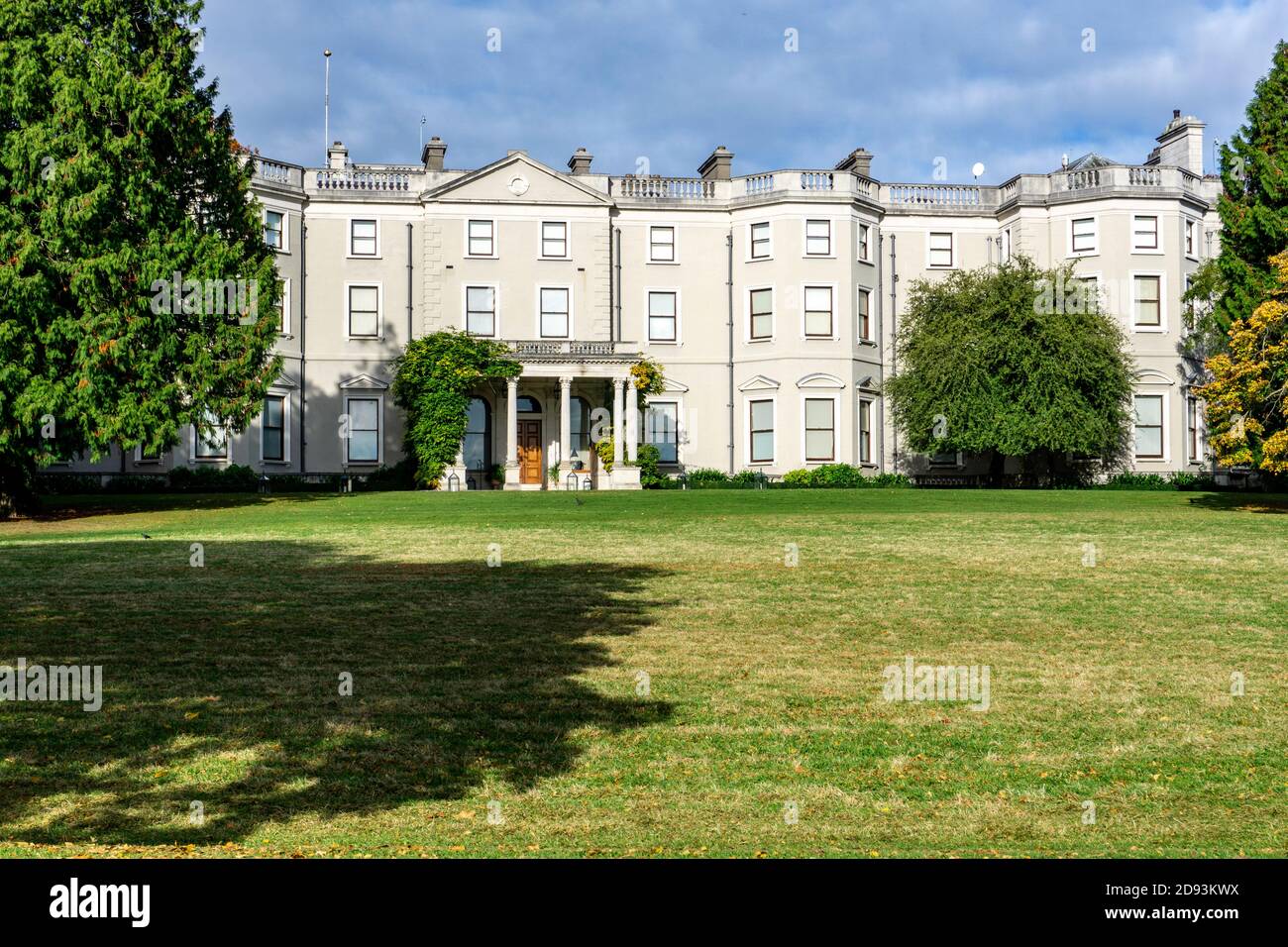 Farmleigh House in West Dublin, Irland erbaut von Edward Cecil Guinness ersten Earl of Iveagh in den 1880er Jahren. Es ist jetzt in Staatsbesitz. Stockfoto