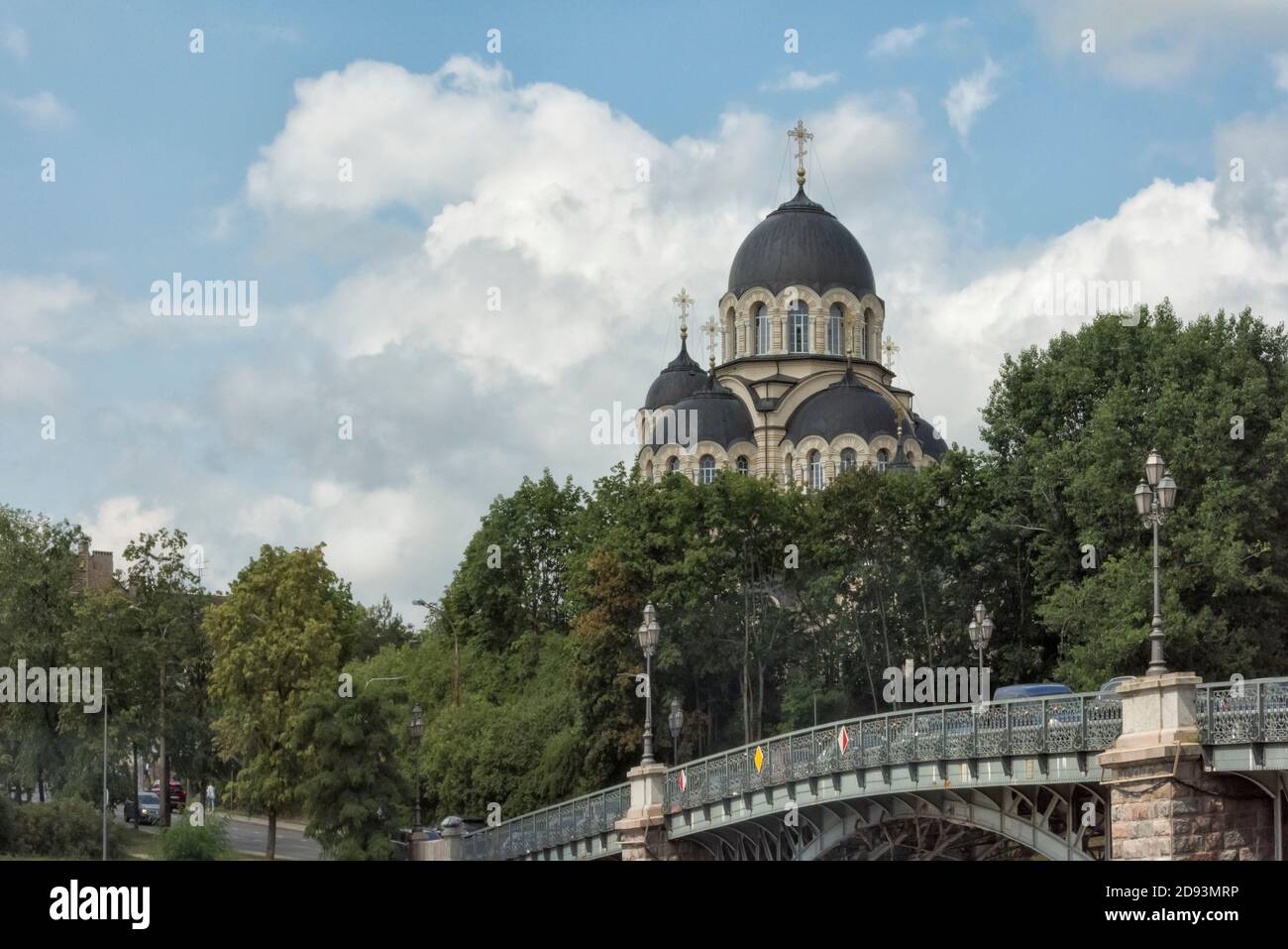 Orthodoxe Kirche unserer Lieben Frau vom Zeichen, Vilnius, Litauen Stockfoto