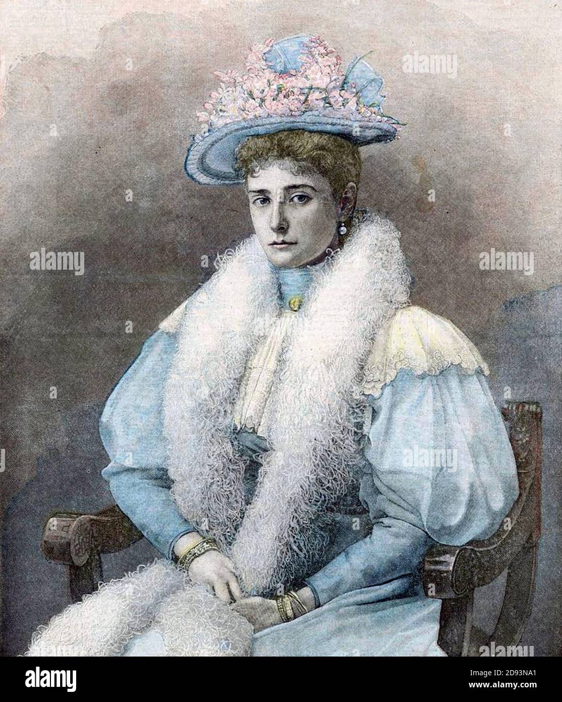 ALEXANDRA FEODOROVNA - Alix von Hessen (1872-1918) Ehefrau des Zaren Nicholas II Stockfoto