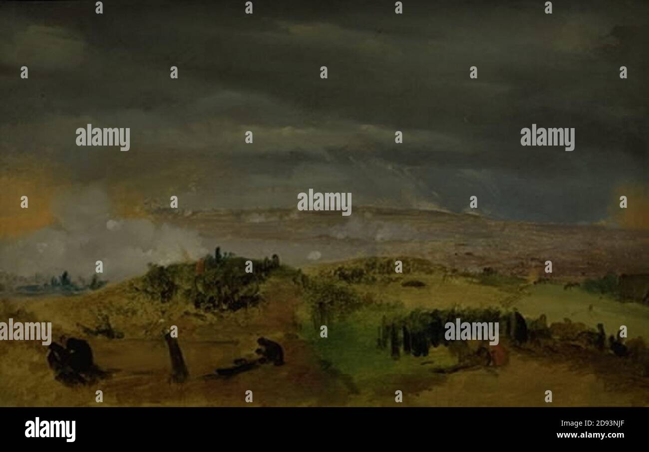 Jørgen V. Sonne - die Schlacht von Isted 25. Juli 1850. Studie Stockfoto