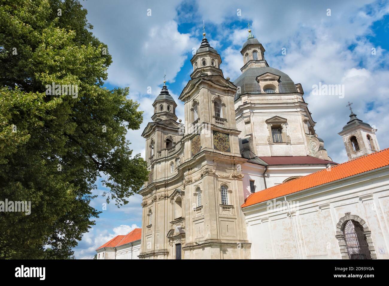 Kirche der Heimsuchung im Kloster Pazaisnis, Kaunas, Litauen Stockfoto