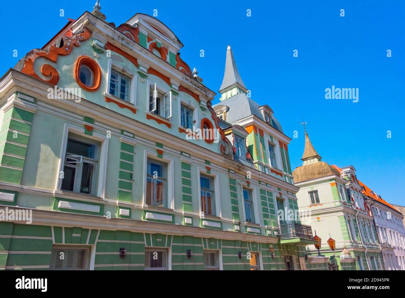 Historische Gebäude in der Altstadt, Tallinn, Estland Stockfoto