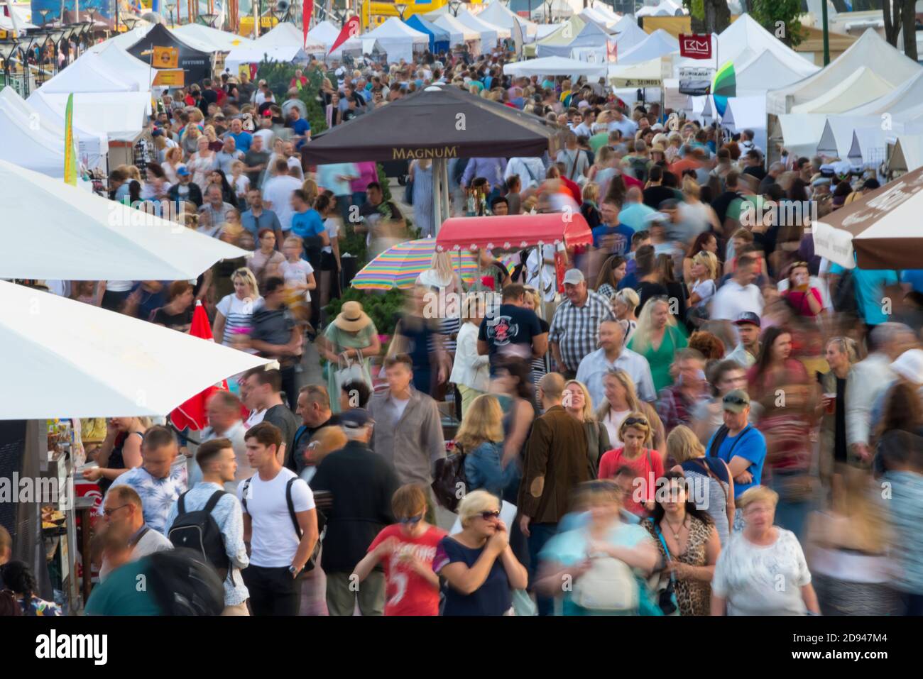 Menschenmassen während des Sea Festival, Klaipeda, Litauen Stockfoto