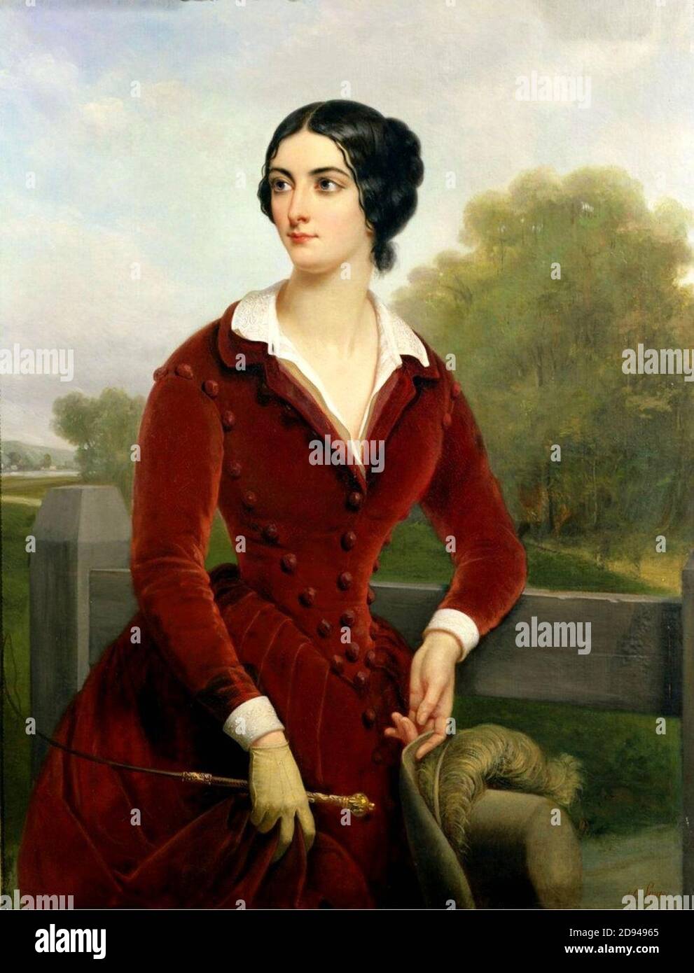 Jules Laure - Porträt von Lola Montez, 1845. Stockfoto