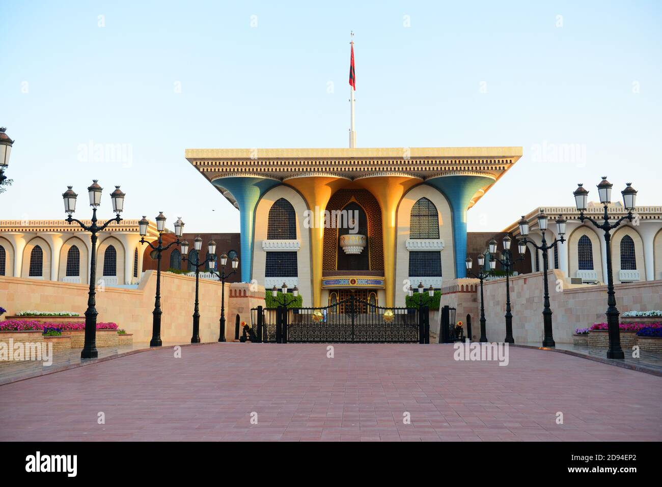 Der Al Alam Palast im alten Maskat, Oman. Stockfoto