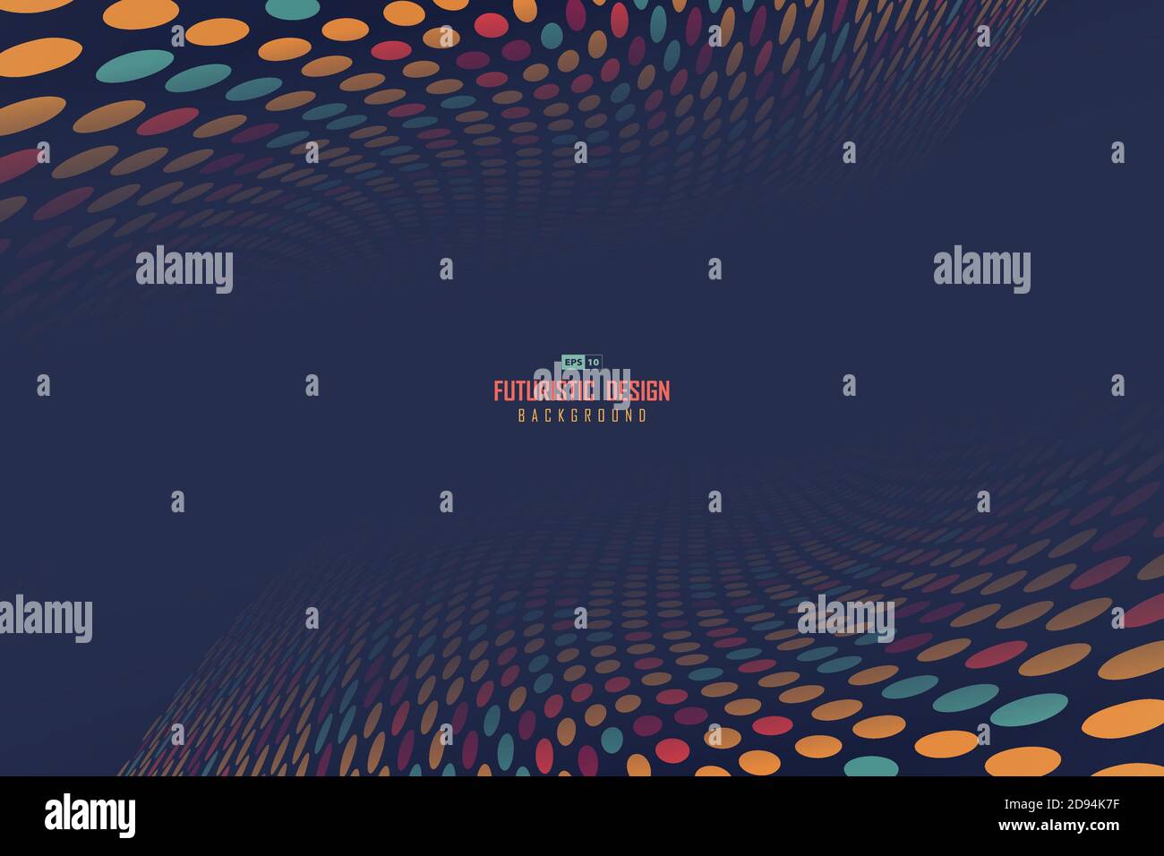 Abstrakt von Kreis Tech Design Muster der Technologie Mesh Cover Hintergrund. Verwenden Sie für Anzeige, Poster, Kunstwerk, Template-Design, Druck. Illustration Vektor Stock Vektor