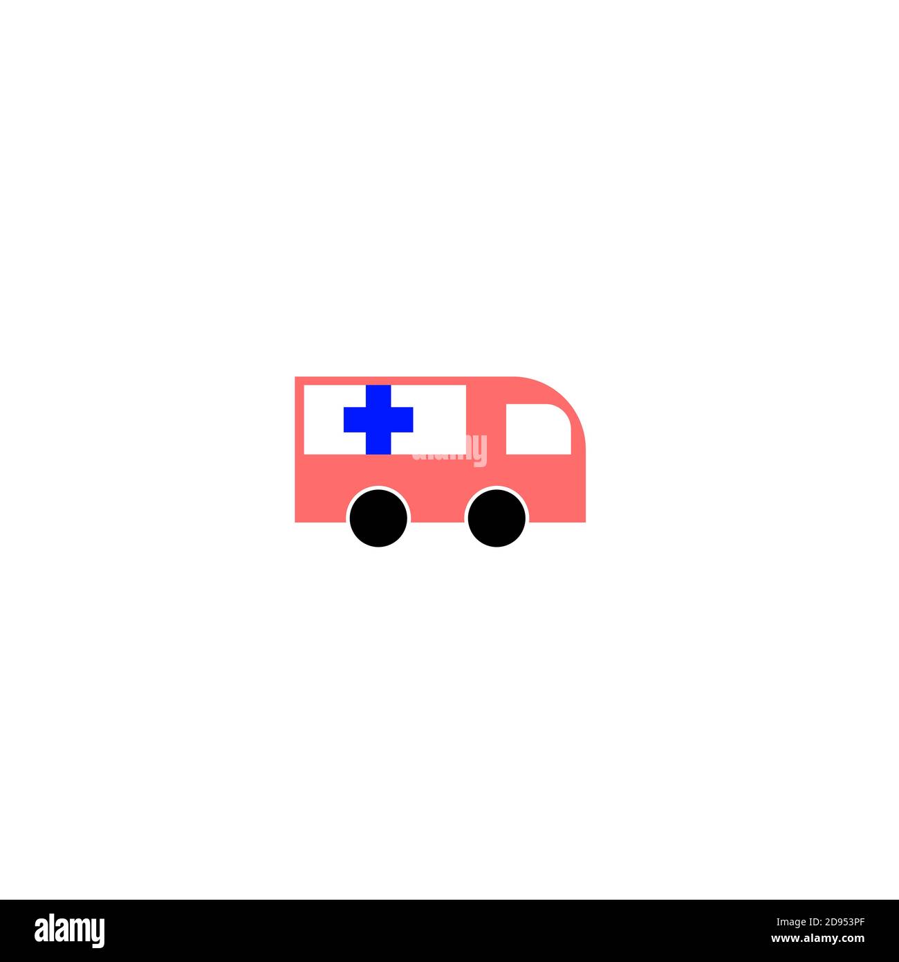 Krankenwagen Logo Gesundheitswesen medizinische Apotheke Notfall gewartet Symbole. Stock Vektor