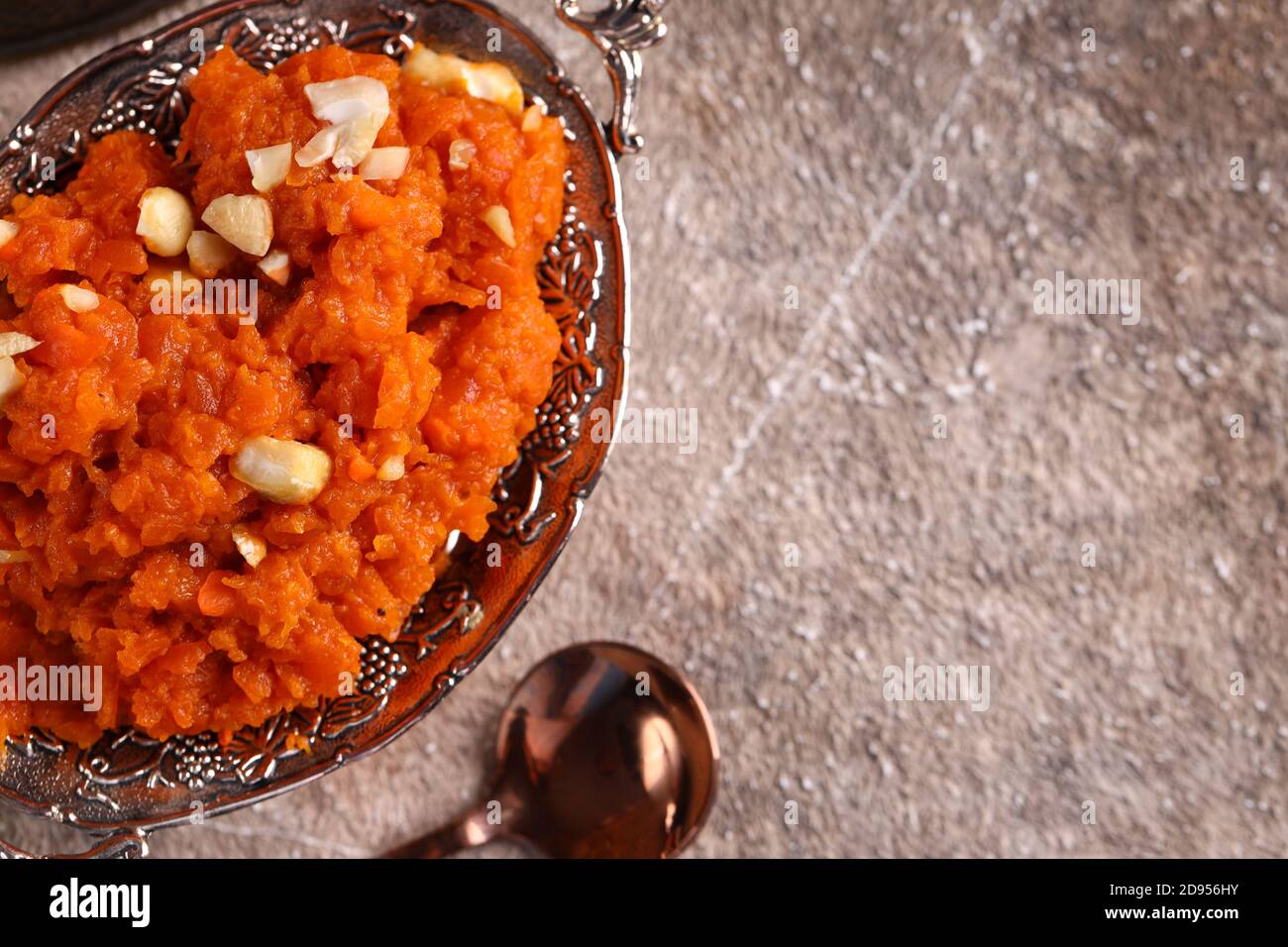 Traditionelle indische Dessert Gajar halwa Stockfoto