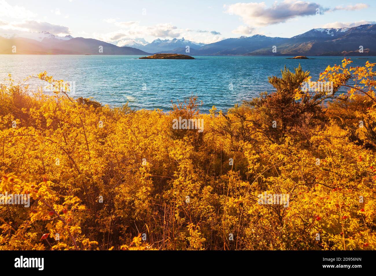 Herbst in Patagonien Berge, Südamerika, Argentinien Stockfoto