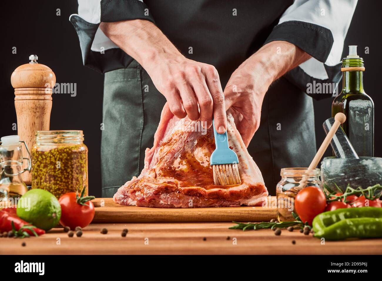 Glasierte schweinerippchen -Fotos und -Bildmaterial in hoher Auflösung ...