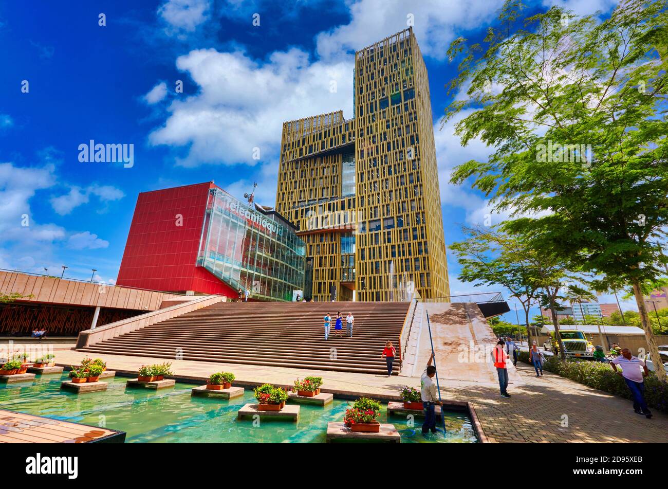 Politische und kulturelle Zentrum, Platz der Freiheit, La Alpujarra, Medellin, Antioquia, Kolumbien, Südamerika Stockfoto