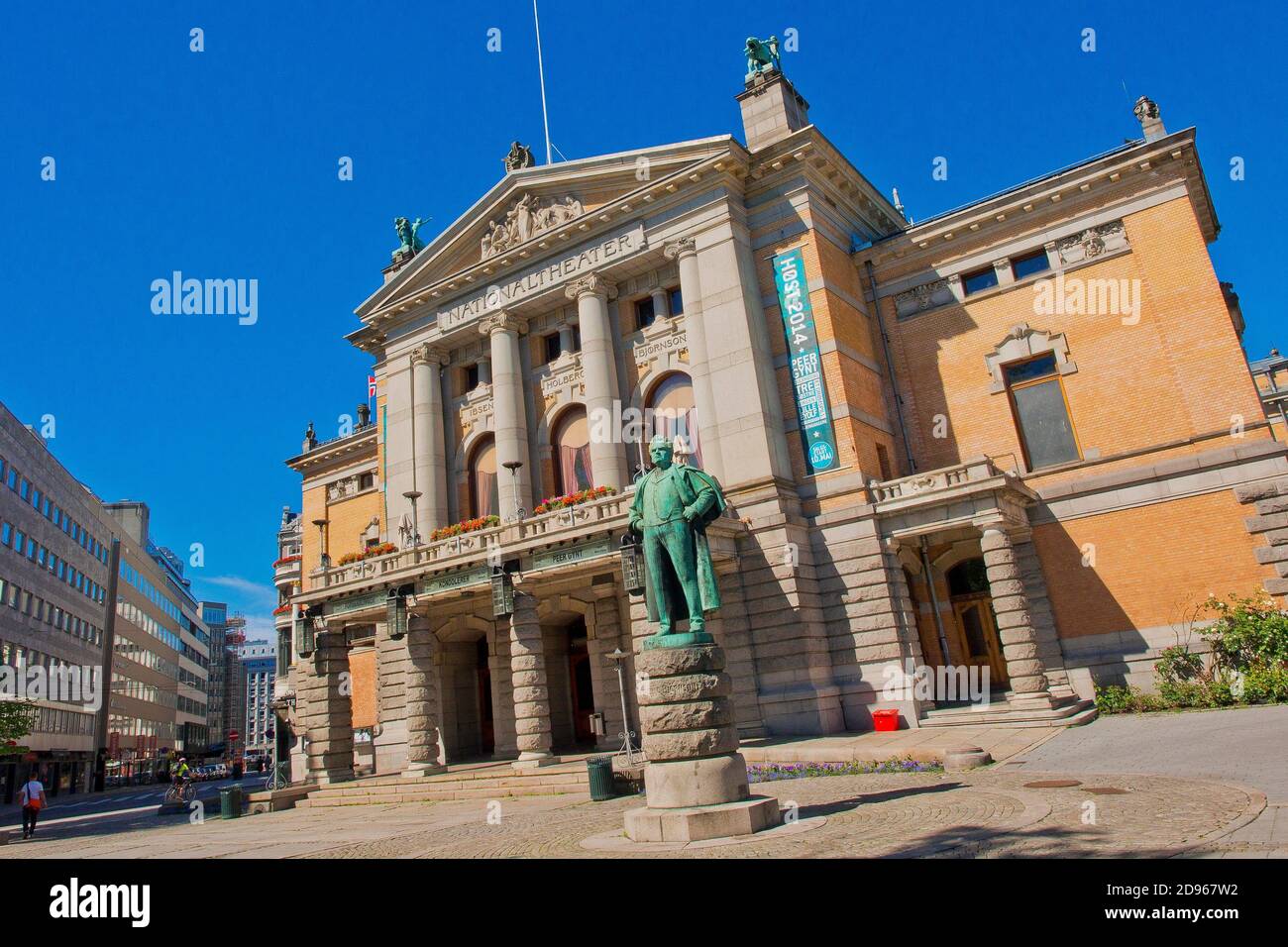 Nationaltheater, norwegischen Kulturerbe, Oslo, Norwegen, Europa. Stockfoto