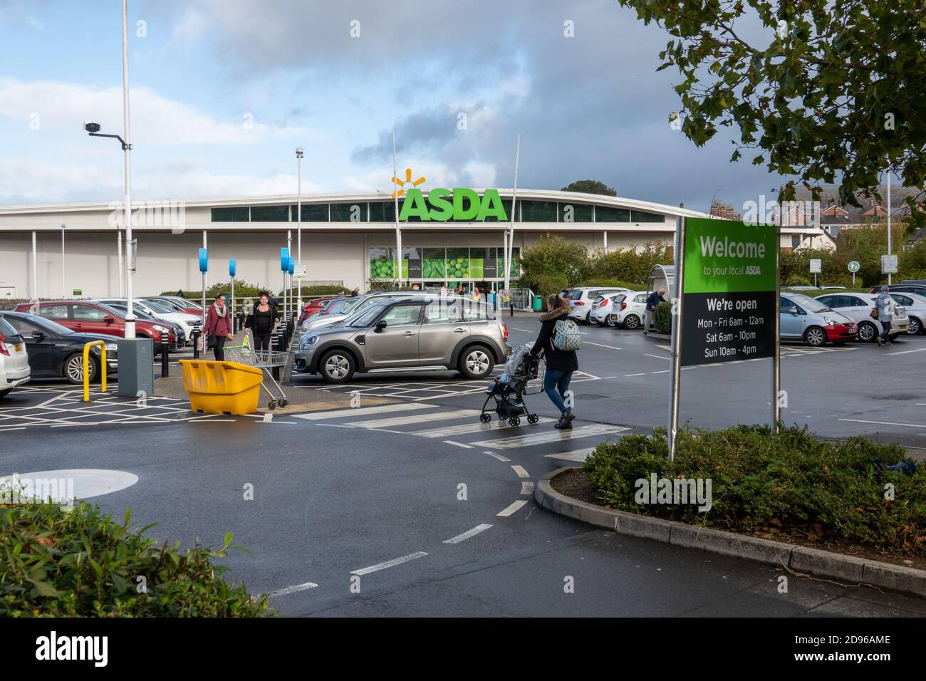 Asda Supermarkt, Newton Abbot, Devon Stockfoto