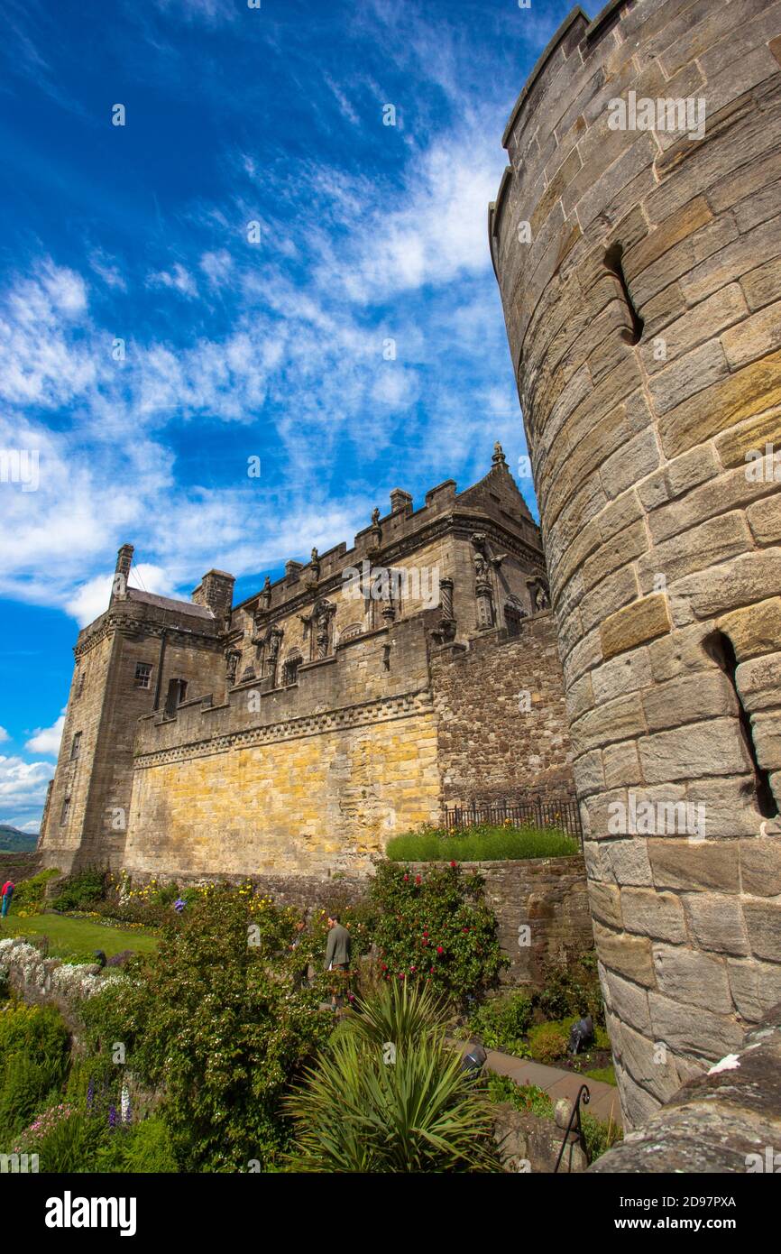 Stirling Castle, Stirling City, Schottland, Vereinigtes Königreich, Europa. Stockfoto