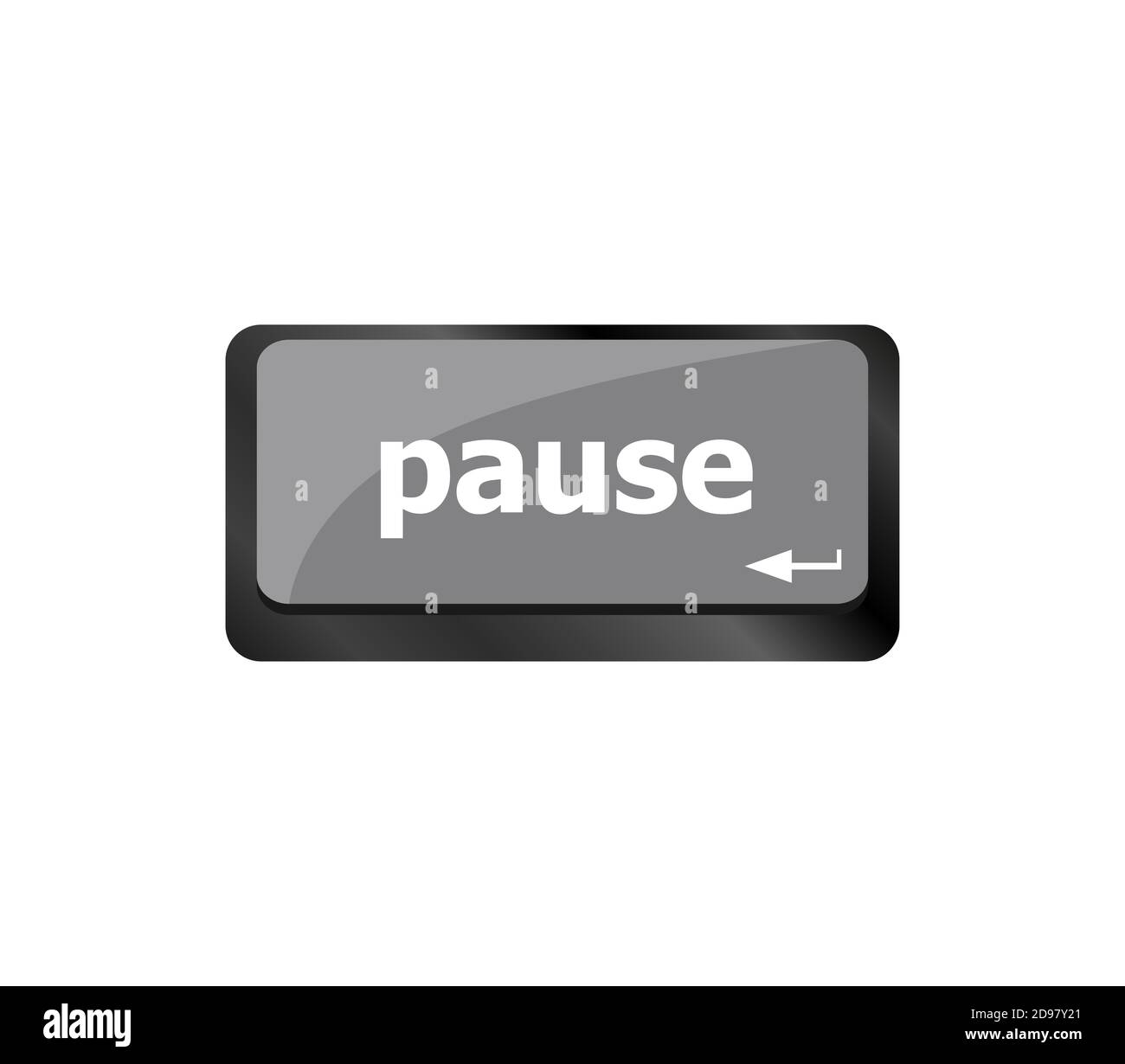 Pause tastensymbol -Fotos und -Bildmaterial in hoher Auflösung – Alamy