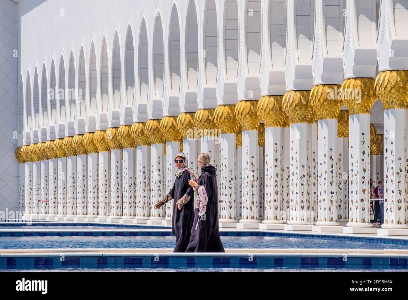 Sheikh Zayed Grand Moschee, Abu Dhabi Stockfoto