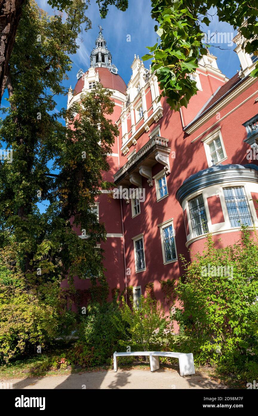 Schloss Muskau, Muskauer Park, obere Lausitz, Deutschland Stockfoto