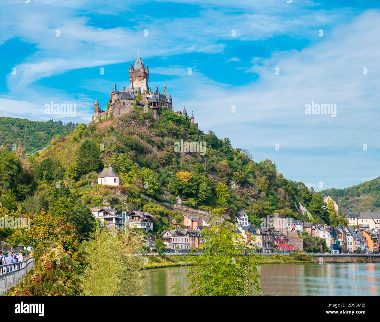Reichsburg Cochem, Cochem Kaiserburg, Wahrzeichen auf einem Berggipfel