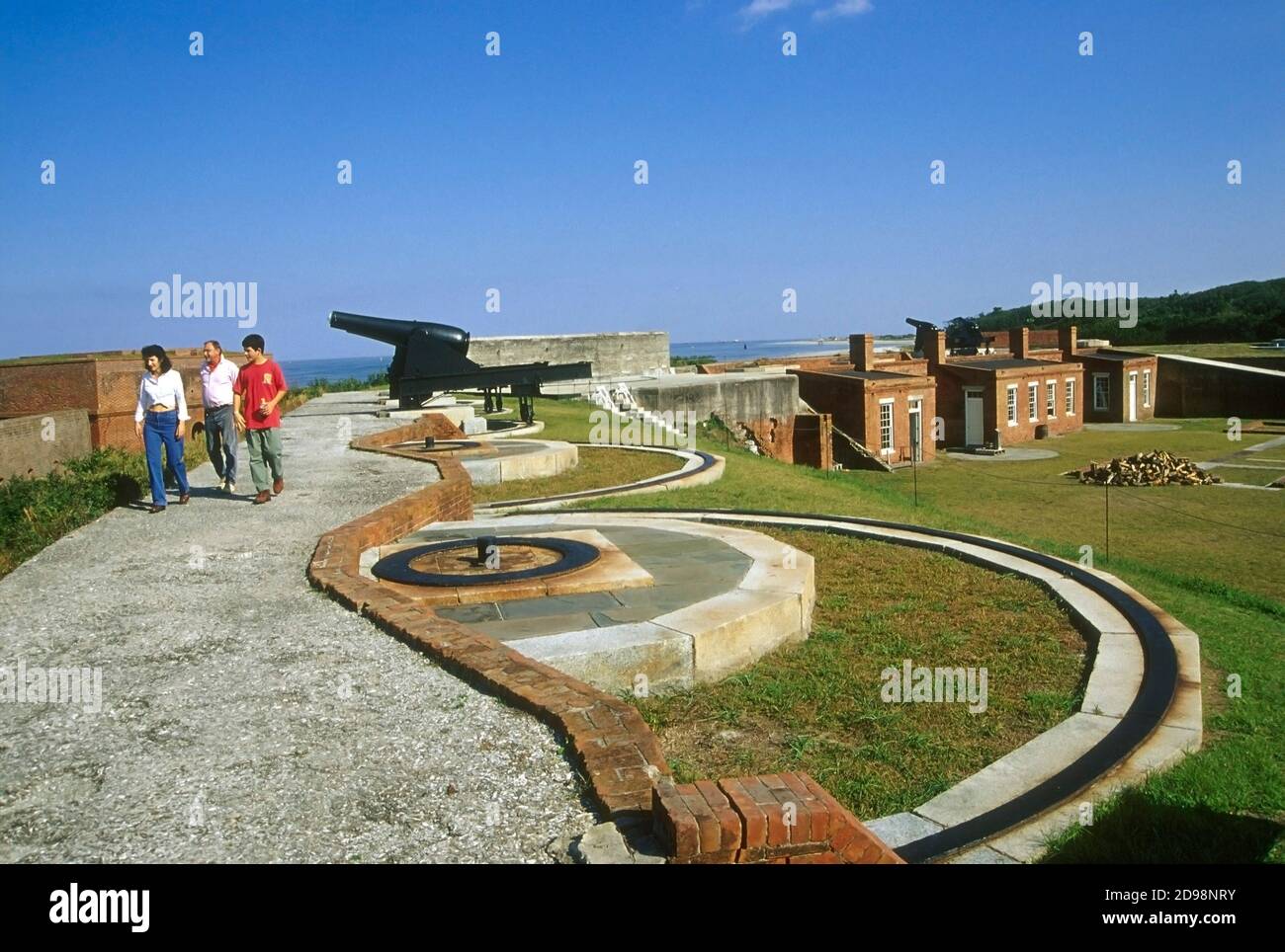 Der Fort Clinch State Park ist ein Florida State Park, der sich auf einer Halbinsel in der Nähe des nördlichsten Punktes von Amelia Island entlang des Amelia River befindet. Sein 1 Stockfoto