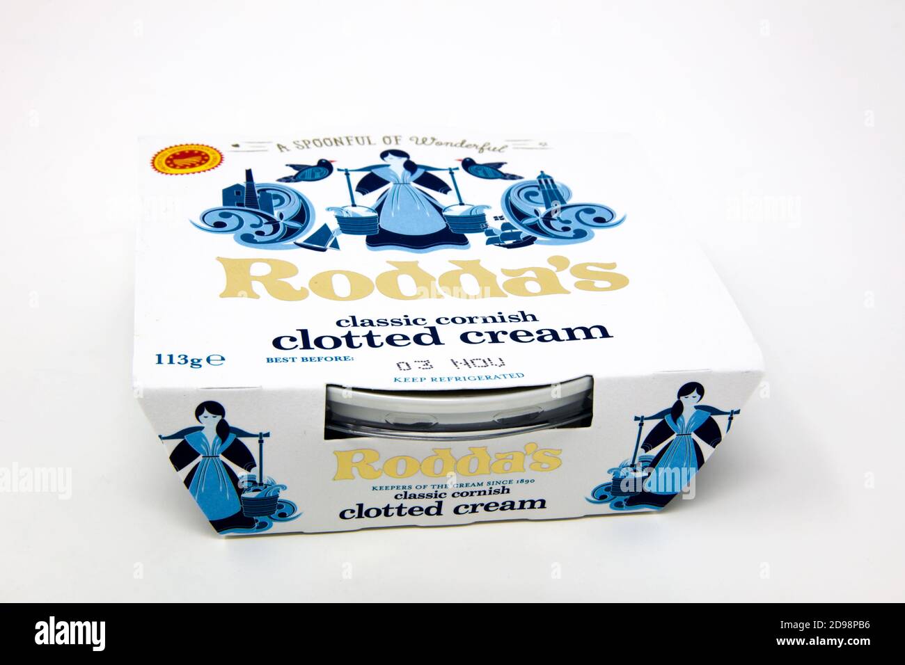 Rodda's Cornish Cloted Cream Stockfoto
