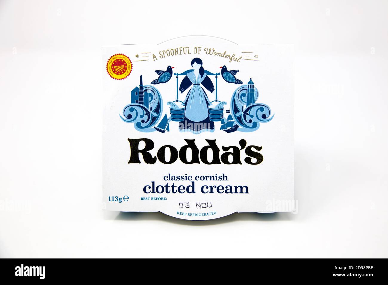 Rodda's Cornish Cloted Cream Stockfoto