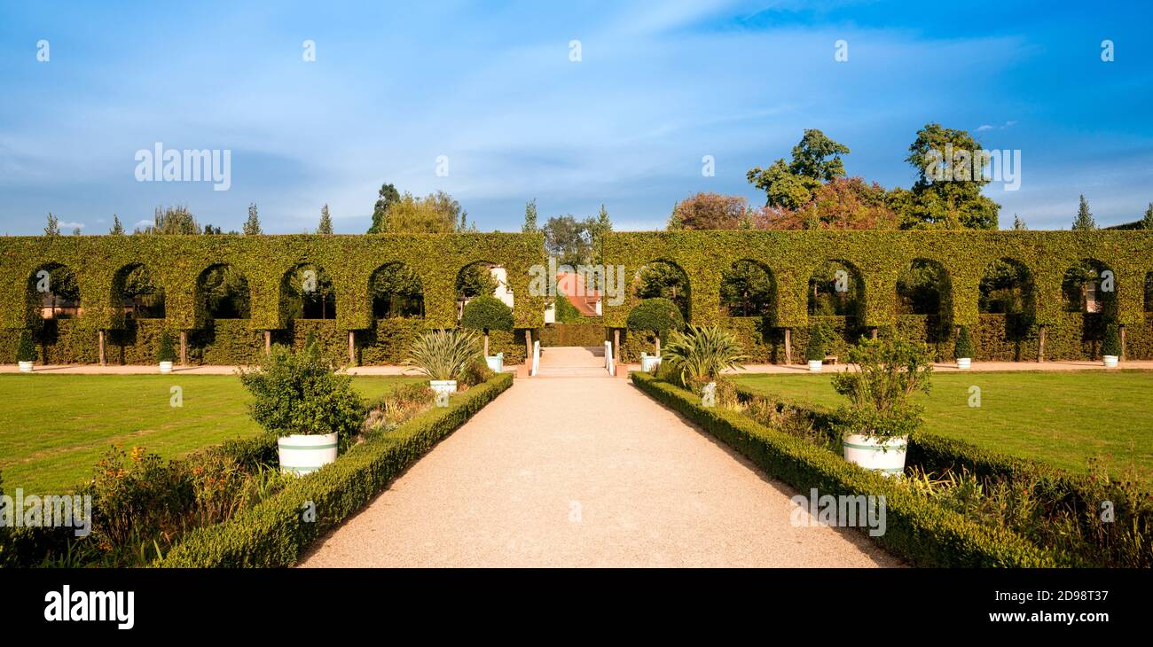 Schlossgärten und Schloss Schwetzingen, 18. Jahrhundert, Schwetzingen, Baden-Württemberg, Deutschland, Europa Stockfoto