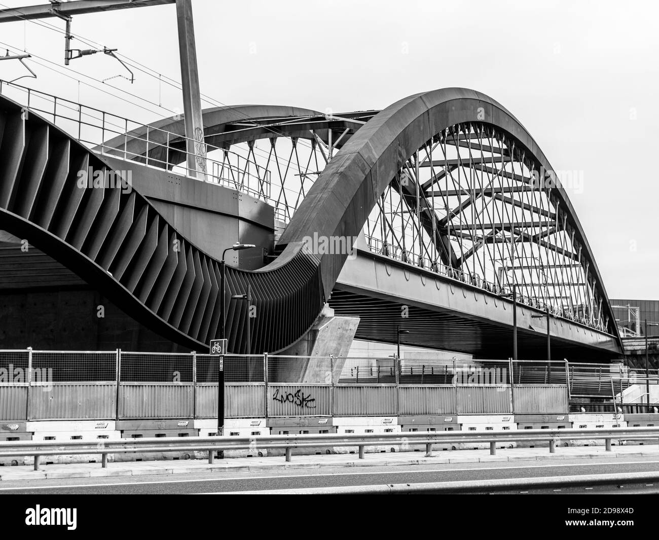 Trinity Way Railway Bridge Stockfoto