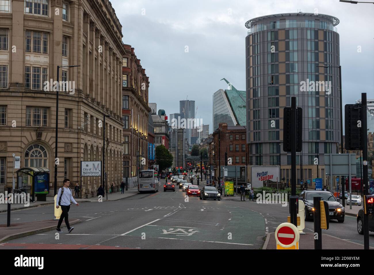 Corporation Street Manchester Stockfoto