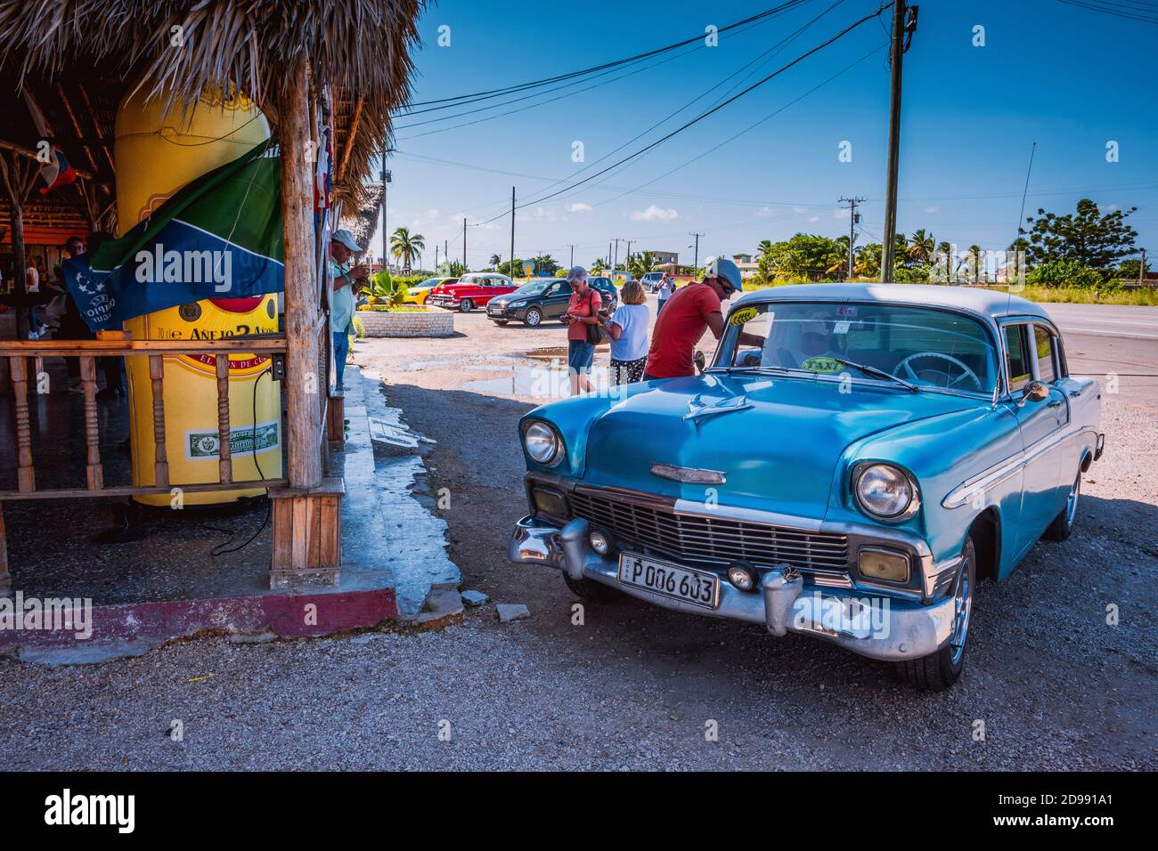 Parador El Peñón del Fraile, Tankstelle. Vía Blanca km 52, Santa Cruz del Norte. Mayabeque, Kuba, Lateinamerika und die Karibik Stockfoto