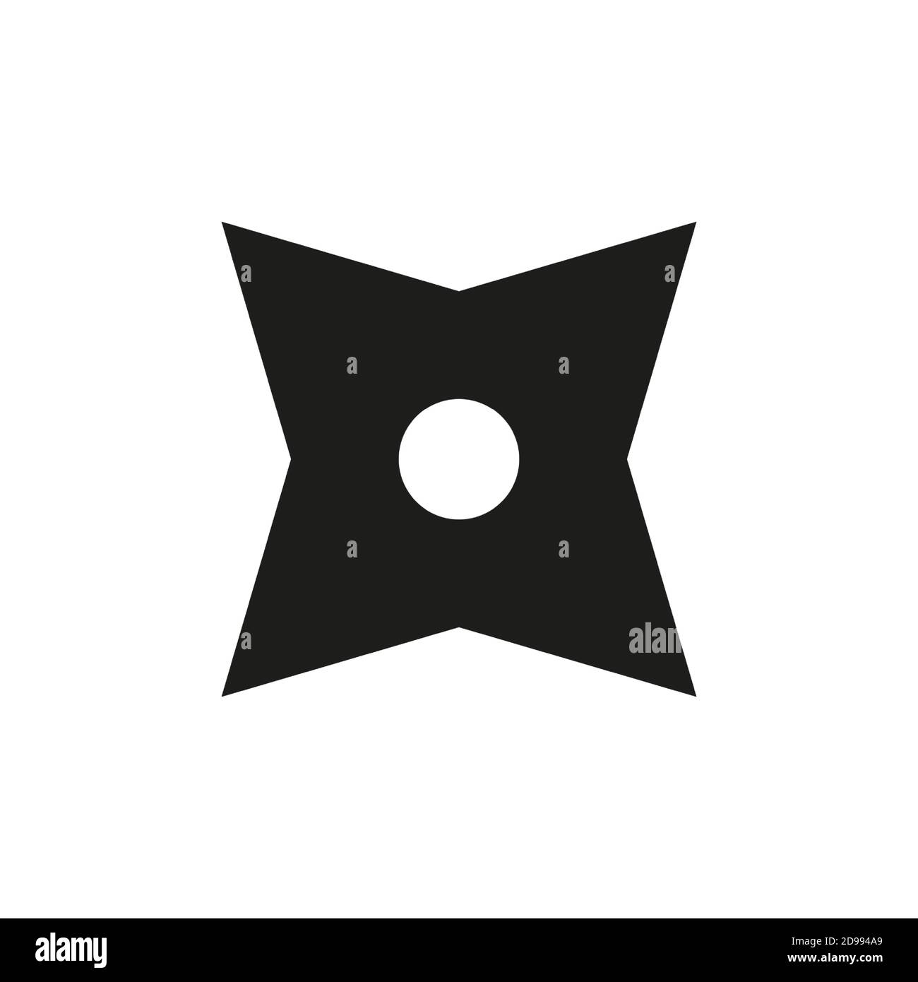 shuriken Icon Element der Waffe Symbol für mobile Konzept und Web-Apps. Thin Line Shuriken Symbol kann für Web und mobile verwendet werden. Premium-Symbol auf Weiß Stock Vektor