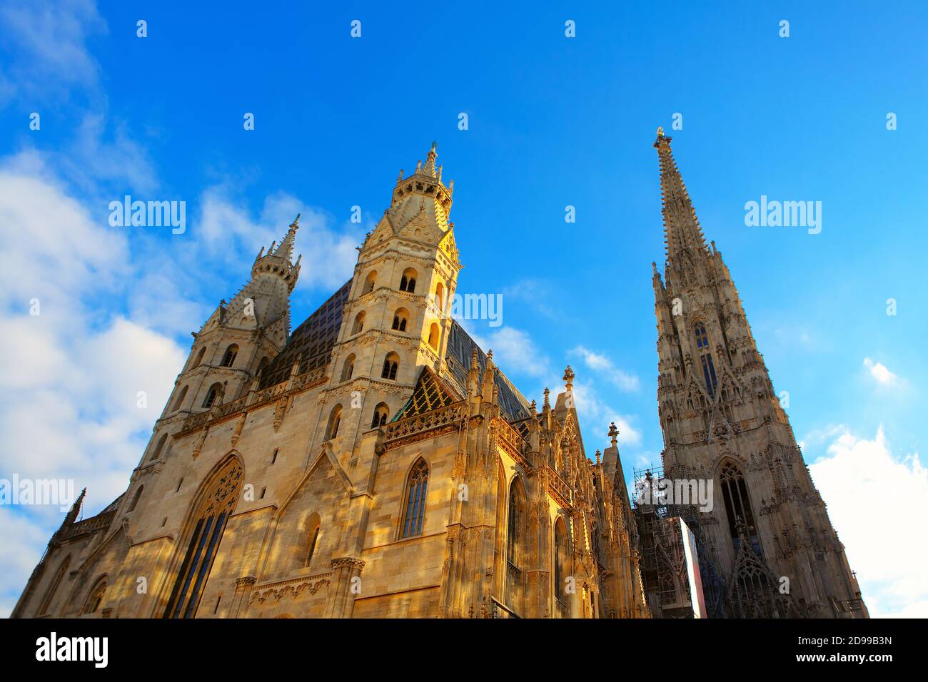 Hauptkathedrale in Österreich . Stephansdom in Wien . Mittelalterlicher römisch-katholischer Ort der Anbetung Stockfoto