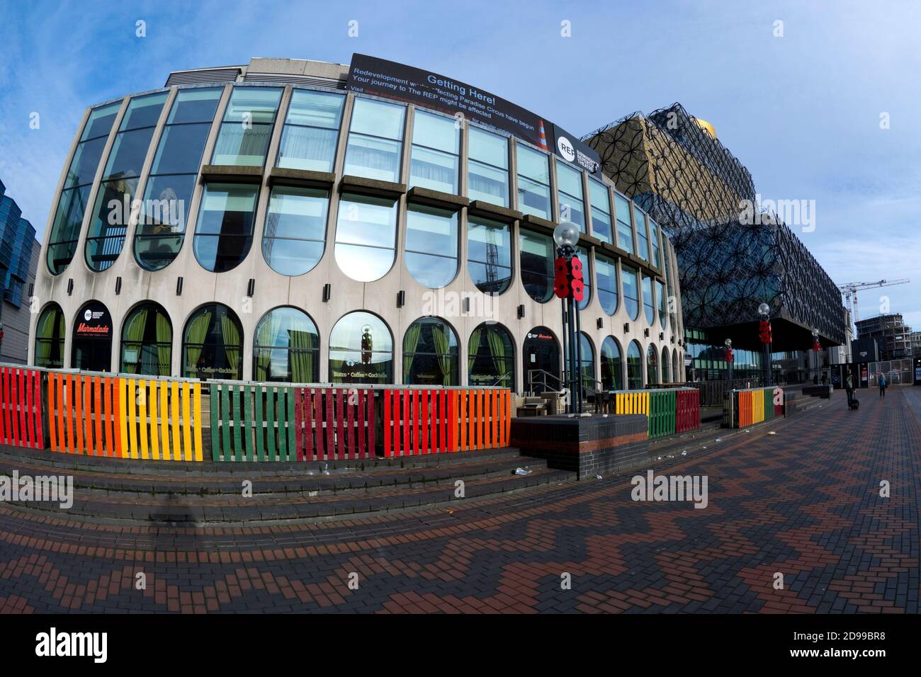 Birmingham Repertory Theatre & Birmingham Library Centenary Square Birmingham England VEREINIGTES KÖNIGREICH Stockfoto