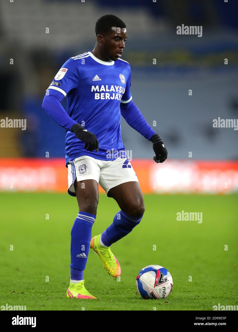 Sheyi Ojo von Cardiff City während des Sky Bet Championship-Spiels im Cardiff City Stadium. Stockfoto