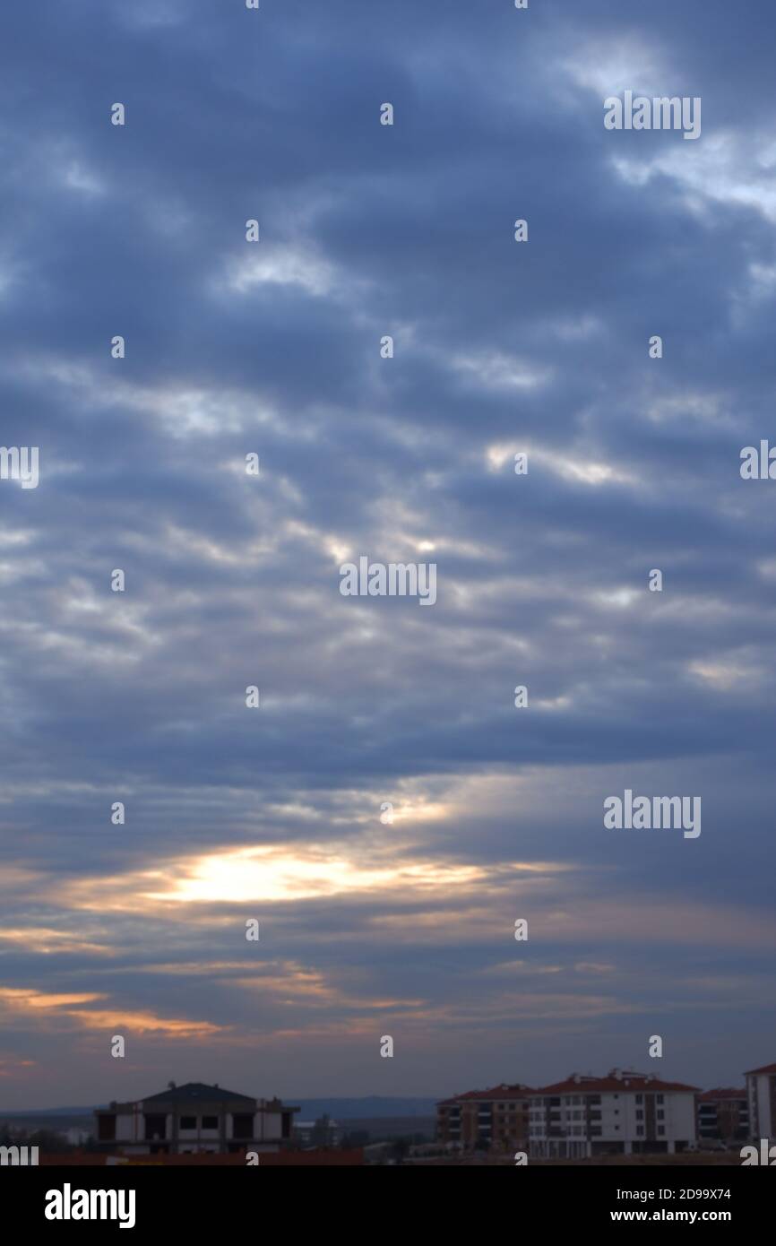 Bewölktem Wetter Stockfoto
