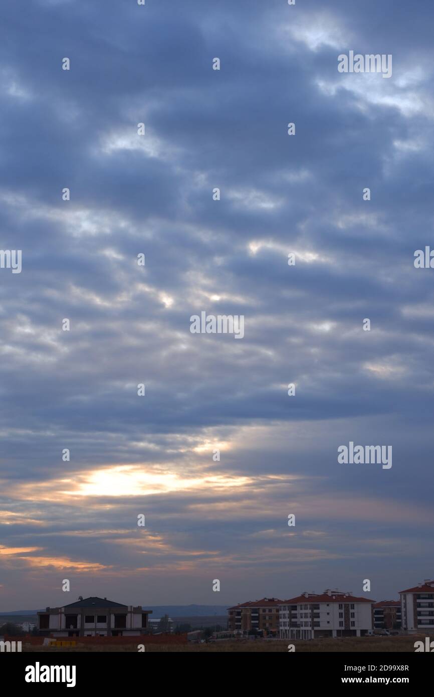 Bewölktem Wetter Stockfoto