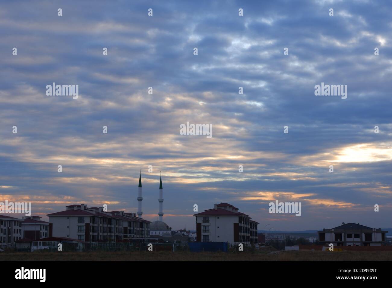 Bewölktem Wetter Stockfoto